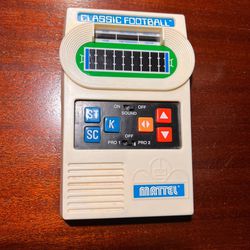 Vintage 2000 Mattel Classic Football Handheld Game