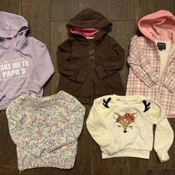 2T Sweatshirts Pullover & Button Up $5 EACH
