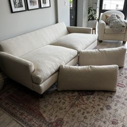 Custom White Couch