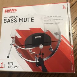 New EVANS Kick Drum Mute. Bass Mute Universal 18”-26"