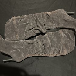 Suede High Heel Boots