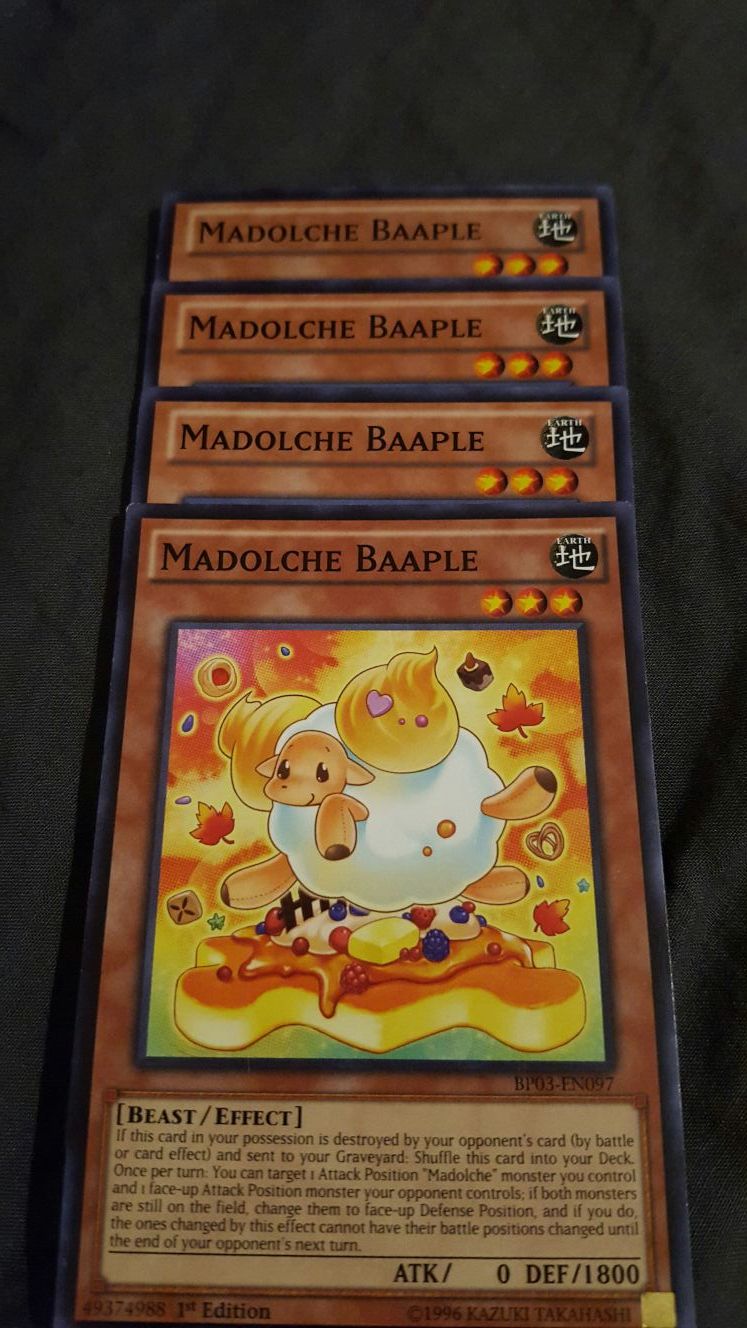 Yugioh! Madolche Monsters and Trap Card