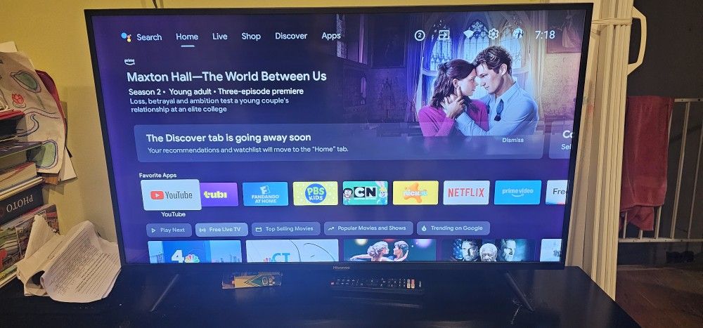 Hisense 40-inch Class H55 Series Full HD Smart Android TV (model 40H5500F). 