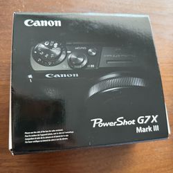 Canon Powershot G7X MarkIII