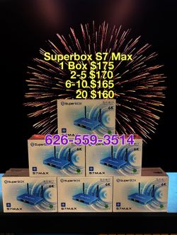 Superbox S7 Max new sealed 1 year warranty v see box superbox super box