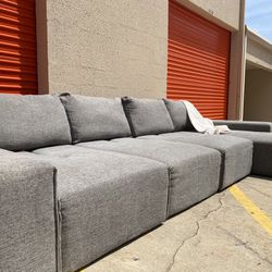 *Free Delivery* Grey 4 Piece Modular Sectional