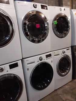 New LG front load washer and dryer set with 6 months warranty