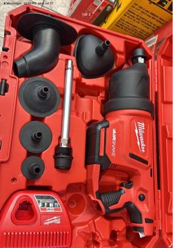 Milwaukee m12 cordless air snake auger kit