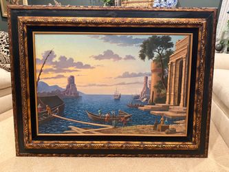 Large Vintage Framed Painting