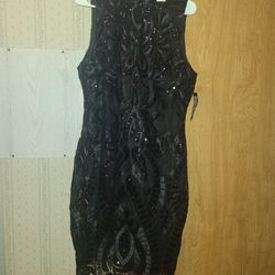 Brand New Black Evening Dress For Sale....m
