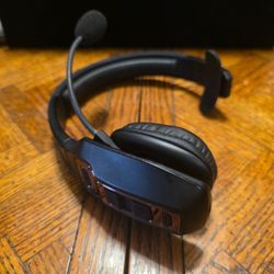 BRAMMAR Trucker Bluetooth Headset with AI Noise Cancellation Large -  Black