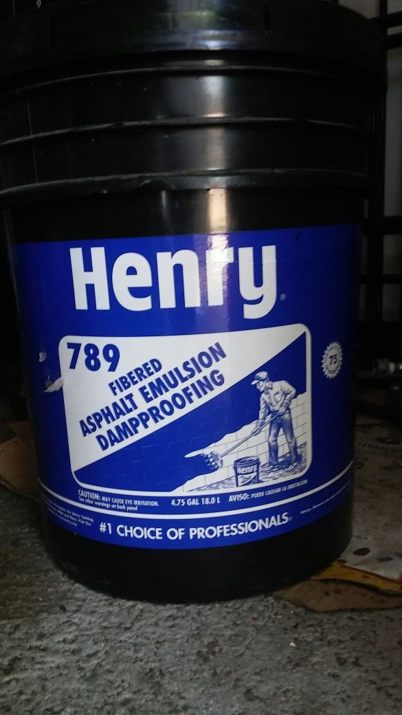 Chapopote/henry 789 fibered asphalt dampproofing hablo Espanol
