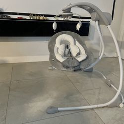 Ingenuity InLighten Baby Swing - Cool Mesh Fabric, Vibrations, Swivel Infant Seat, Braden & Infantino Flip 4-in-1 Carrier - Ergonomic, Convertible, fa