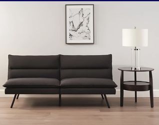 Mainstays Pillow Top Futon 71.25in, Charcoal