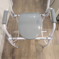 Steel Drop-Arm Commode G1-301DX1 by Medline