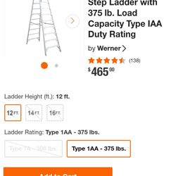 Warner Aluminum 12 Ft Ladder