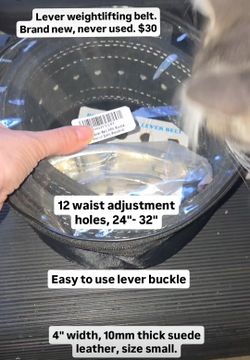 Lever Weightlifting Belt *NEW*