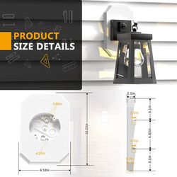 2-Pack Outdoor Siding Light Mounting Block Kit – Fits 1/2” Vinyl Siding, Built-In Electrical Box, Weatherproof – For Exterior Wall Lights & Lamps