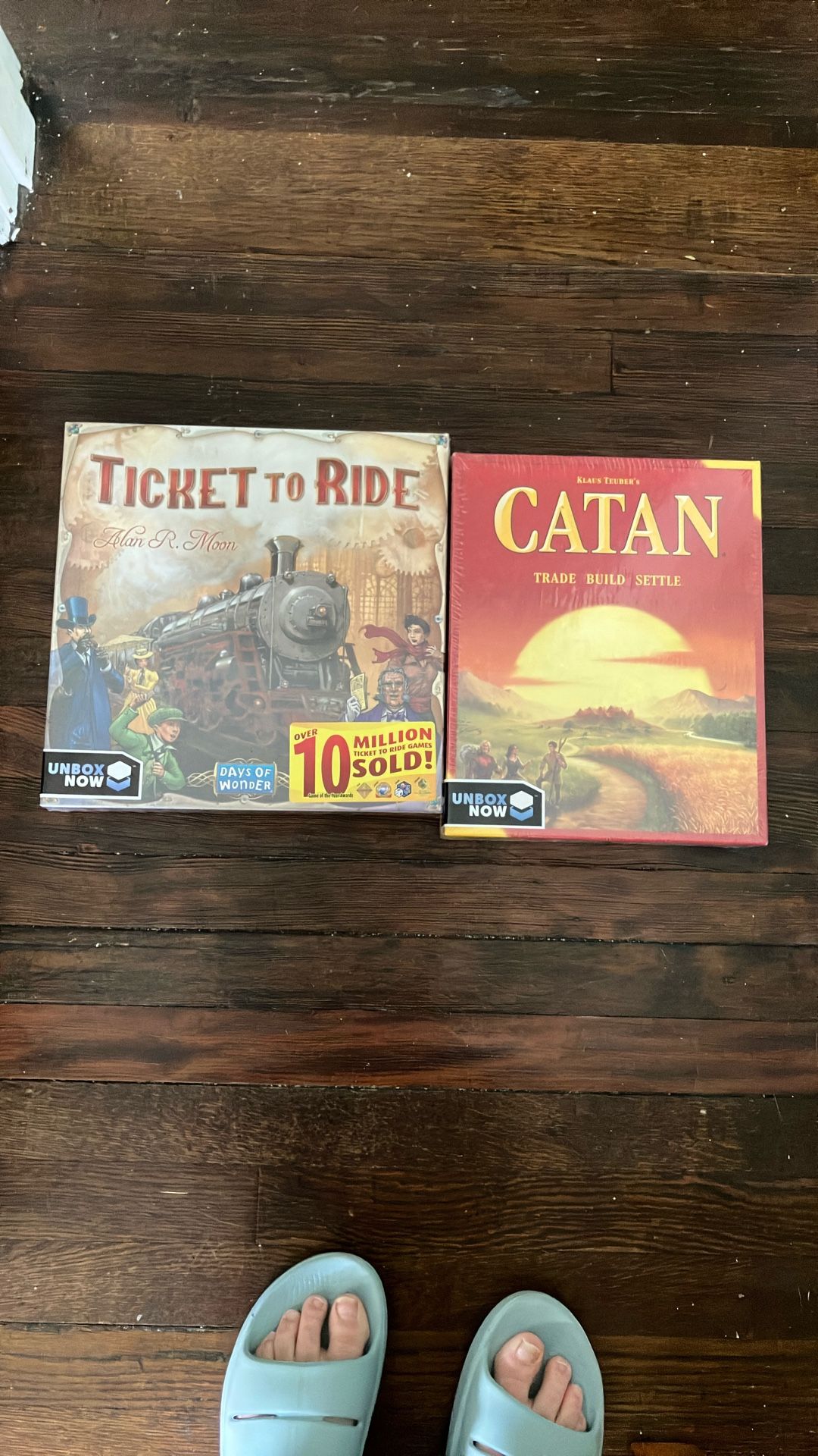 Unopened Ticket To Ride And Settlers Of Catan