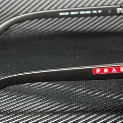 Prada Men’s Black Rubber Shades 