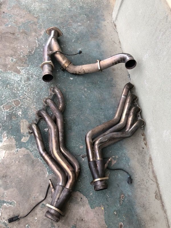 Trailblazer ss Kooks long tube headers with Y pipe