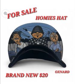 HOMIES - BLACK SNAPBACK HAT Eightball Trio