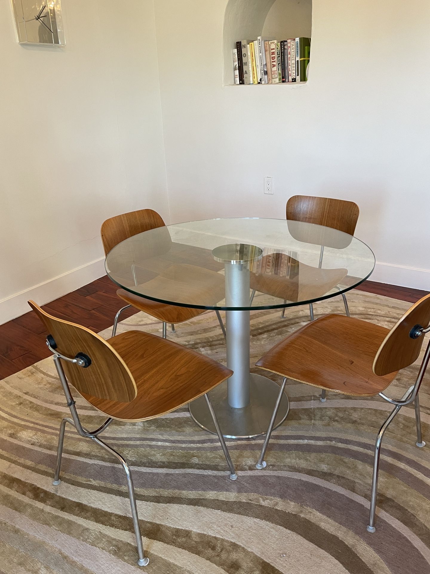 Design Within Reach Zero Glass and Steel Dining Table