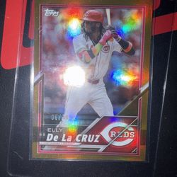2025 Topps Lids x Mitchell & Ness Exclusive Elly De La Cruz #25 Gold Foil /50