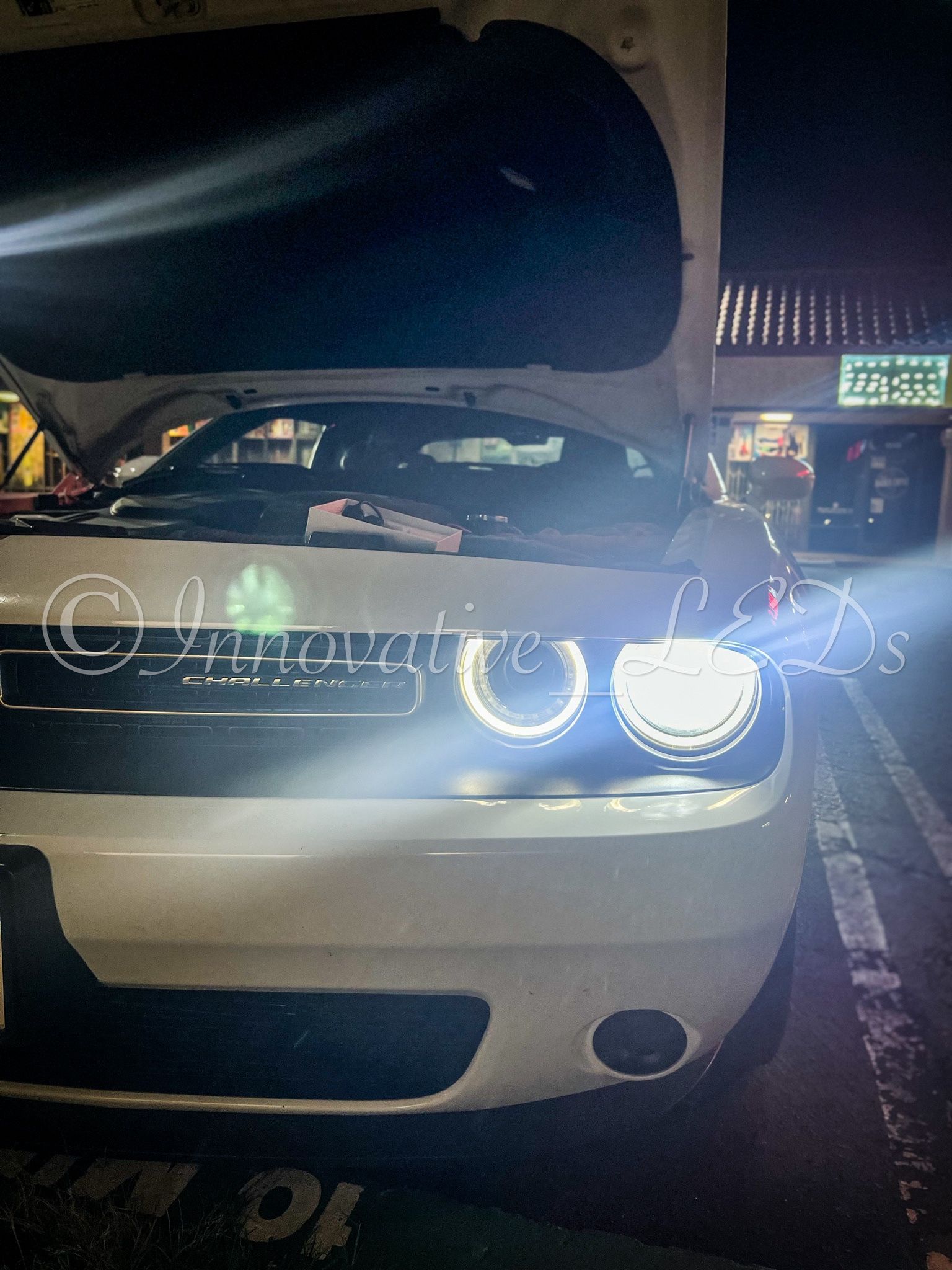 6000k Glacier White LED Headlight And 3000k Jdm Yellow LEDs Fog Lights 