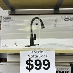 Kohler Anessia Matte Black Touchless Kitchen Faucet
