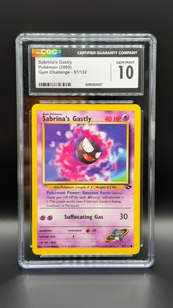 2000 Pokemon Gym Challenge #97 Sabrina's Gastly CGC 10 Gem Mint