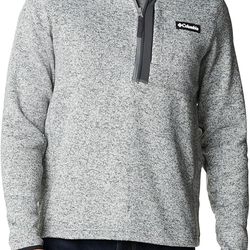 Unisex Columbia Sweater Weather Half Zip Heather Gray Size Small