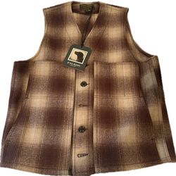 filson mackinaw wool vest new with tags Medium