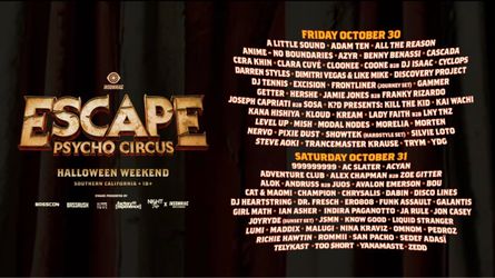 Escape Psycho Circus 2 Day GA
