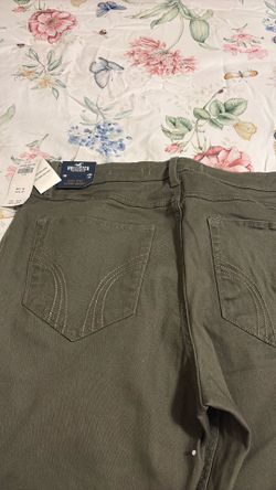 Pantalón skinny color verde olivo
