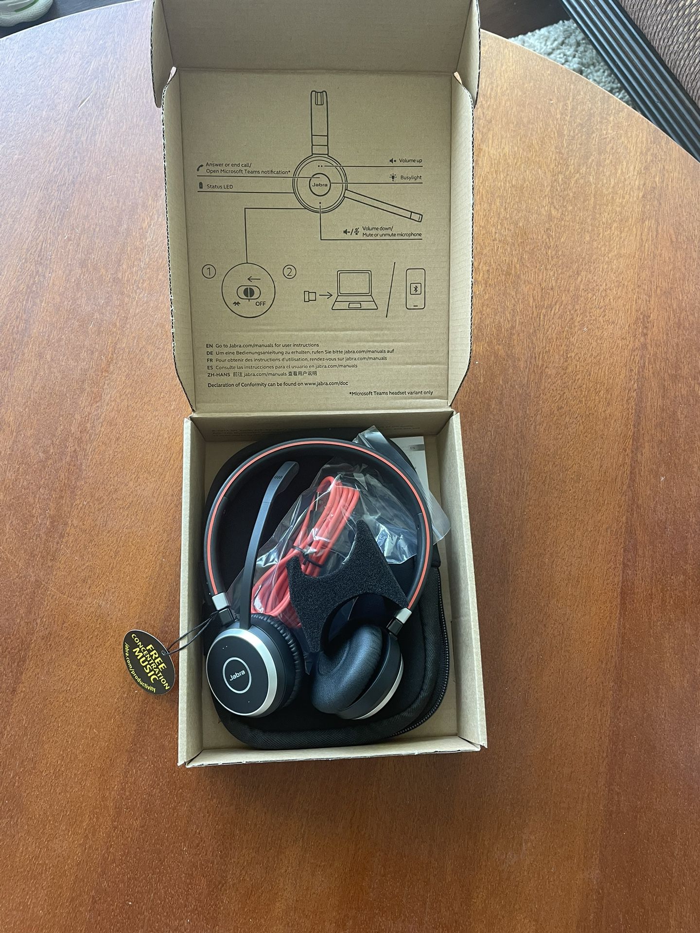 Jabra Evolve 65 Headset Brand New 