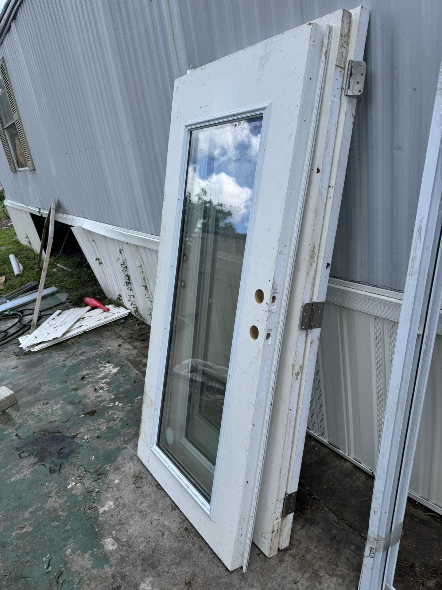 House Door And Small Plastic Shed Free Must Pick Up Today