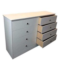 White 8 Drawer 