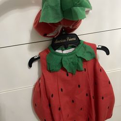 Halloween Costume Strawberry Custom 2T