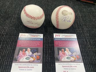 Brian Anderson/ Jon Garland Signed 2005 White Sox World Series Ball Lot