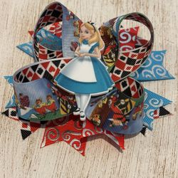 5” Alice In Wonderland Hair Bow 