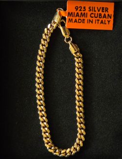Miami Cuban Link Bracelet 18K Gold Vermeil