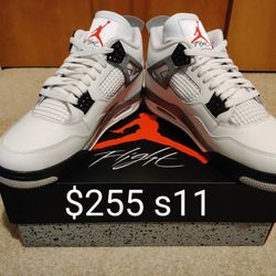 Jordan 4 White Cement Size 11