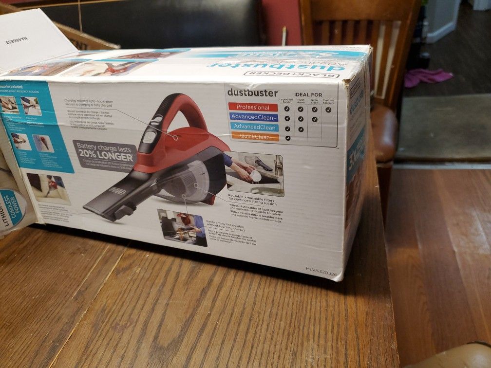 Black and Decker dust Buster lithium-ion