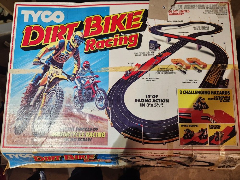 Tyco Dirt Bike Slot Car Set