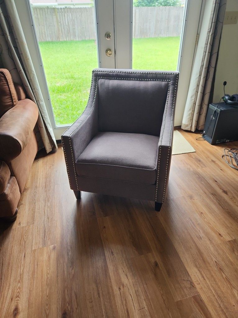 Living Room Single Grey Chair