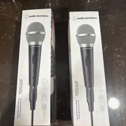 Audio-Technica ATR1500x Microphones (2) – Brand New in Box