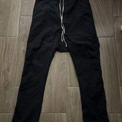 Rick Owen’s Nylon Drop Crotch Pants 