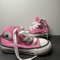 Converse All Star High Top Baby Shoes Size 6 Pink
