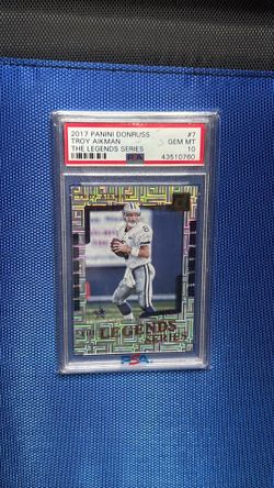 2017 panini donruss Troy Aikman PSA grade 10